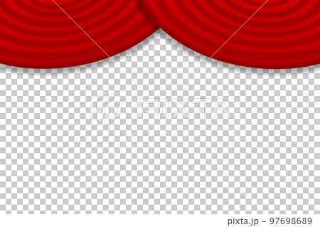 紅色窗簾背景材料（png） 97698689