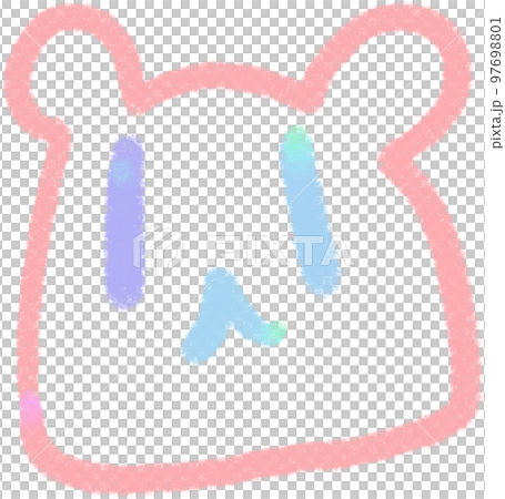 Rainbow line Bear illustrations 97698801