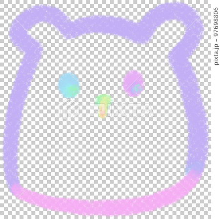 Rainbow line Bear illustrations 97698806