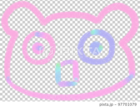 Rainbow line Bear illustrations 97701079