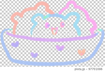 Rainbow line Bear illustrations 97701086