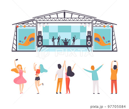 Outdoor Concert Vector Outdoor Concert Clipart