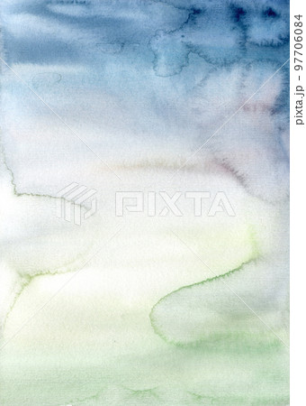 Watercolor abstract background with dark blue, green and white spots. Hand painted pastel illustration. For design, print, fabric or background. Watercolor abstract background with dark blue, green and white spots. Hand painted pastel illustration. For design, print, fabric or background. 97706084