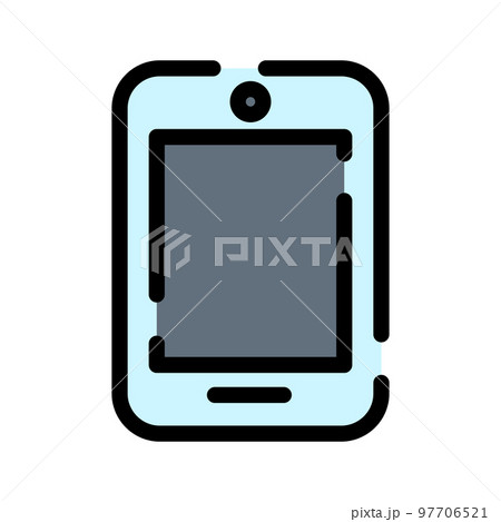 カラー点線アイコン　スマートフォン 97706521
