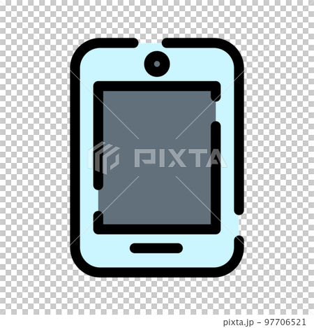 彩色虛線圖標智能手機 97706521