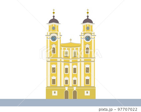聖ミヒャエル教会　basilika　st.　michael　モンドゼー　mondsee　オーストリア 97707022