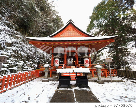 雪景色のこんぴらさん奥社・厳魂神社【香川県仲多度郡琴平町】8 雪景色のこんぴらさん奥社・厳魂神社【香川県仲多度郡琴平町】8 97708070