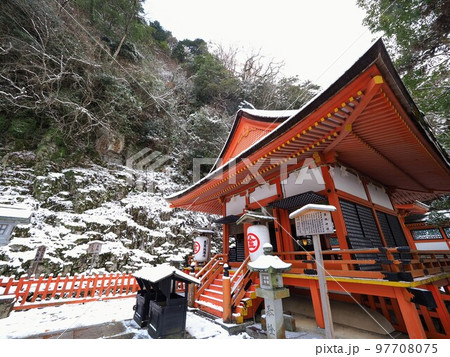 雪景色のこんぴらさん奥社・厳魂神社【香川県仲多度郡琴平町】13 雪景色のこんぴらさん奥社・厳魂神社【香川県仲多度郡琴平町】13 97708075