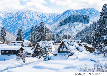 相倉合掌造り集落(冬) 相倉合掌造り集落(冬) 97708438