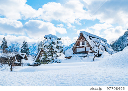相倉合掌造り集落(冬) 相倉合掌造り集落(冬) 97708496