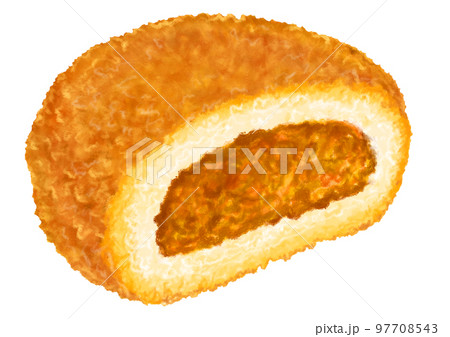 カレーパン_断面 97708543