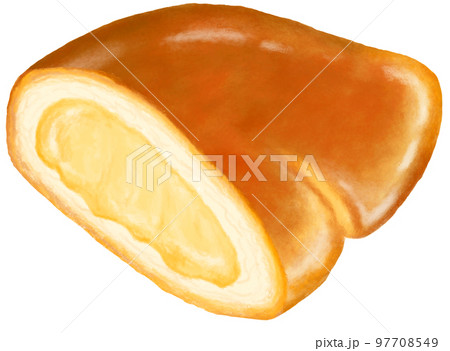 クリームパンの断面 97708549