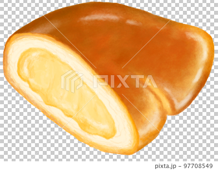 クリームパンの断面 97708549