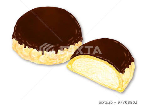 パンの断面_チョココッペ 97708802