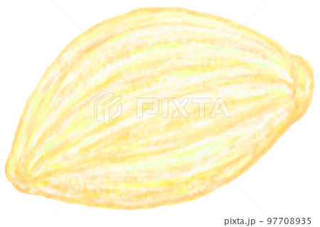 メロンパン_ラグビーボール型メロンパン_メロンパンのイラスト メロンパン_ラグビーボール型メロンパン_メロンパンのイラスト 97708935