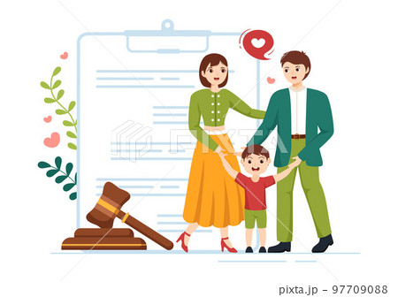Child Adoption Agency By Taking Kids To Be Raised, Cared And Educated With Love In Flat Cartoon Hand Drawn Template Illustration Child Adoption Agency By Taking Kids To Be Raised, Cared And Educated With Love In Flat Cartoon Hand Drawn Template Illustration 97709088