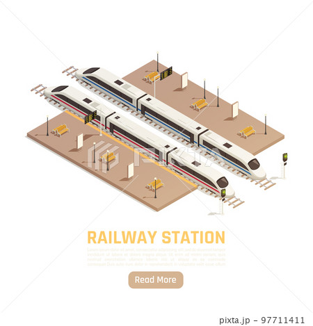 Railway Station Intercity Background 97711411