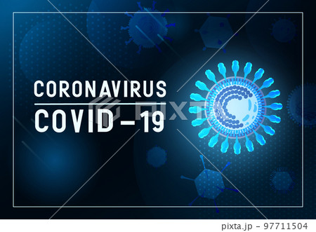 Coronavirus COVID-19 Horizontal Banner 97711504