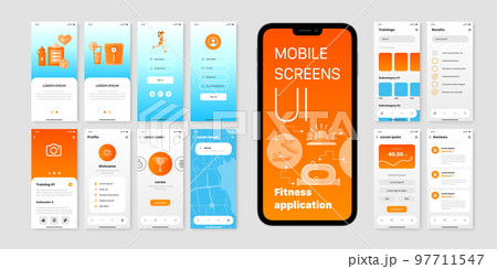 User Interfaces Of Fitness Application 97711547