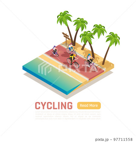 Cycling Isometric Concept Cycling Isometric Concept 97711558