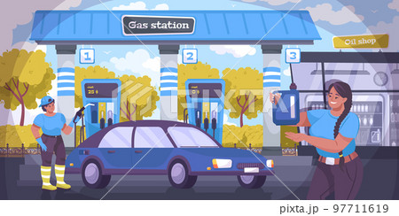 Oil Industry Illustration 97711619