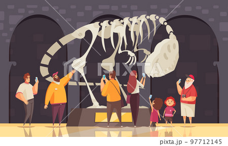 Dinosaur Skeleton Museum Composition 97712145