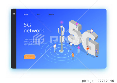 Wireless Technologies Isometric Banner 97712146