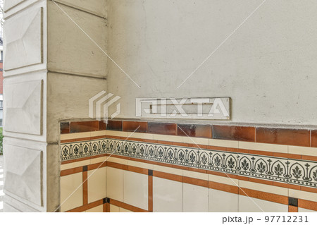 Luxury staircase hall of special design in an elegant house 97712231