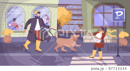 Child Safety And Dog Background 97713334