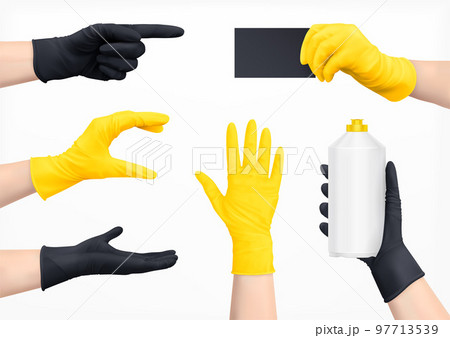 Protective Gloves Realistic Set 97713539