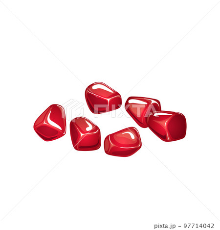 pomegranate seed cartoon vector illustration 97714042