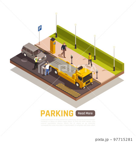 Parking Isometric Element 97715281