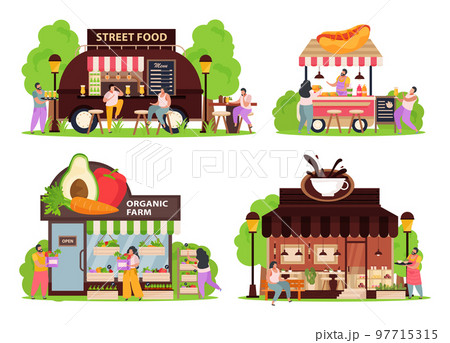 Small Business Concept Icons Set Small Business Concept Icons Set 97715315