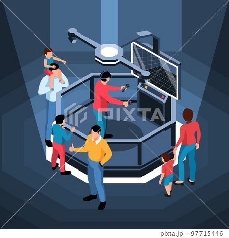 Virtual Reality Illustration 97715446