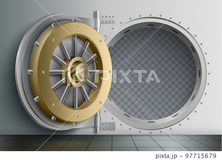 Bank Vault Realistic Composition Bank Vault Realistic Composition 97715679