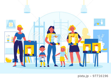 Creative Artist Professions Background Creative Artist Professions Background 97716196