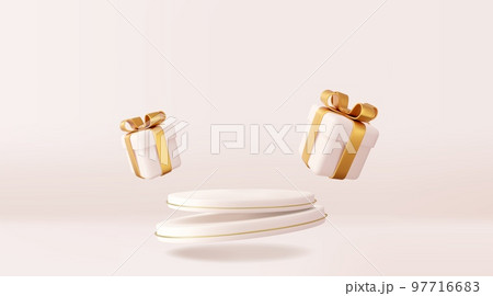 3d Christmas style Product podium scene 97716683