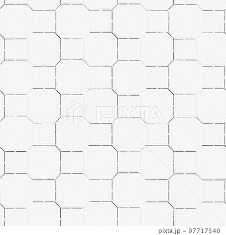 The road is lined with white brick with textured surface 97717540