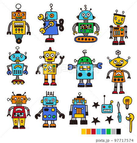 レトロなロボット素材集, 97717574