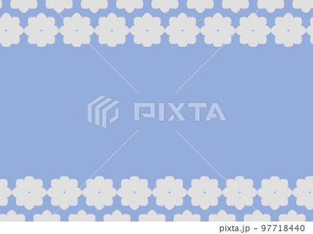 花柄の背景素材(サルビアブルー) 花柄の背景素材(サルビアブルー) 97718440