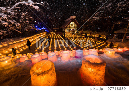 北海道札幌市定山渓　雪灯路（ゆきとうろ） 97718889
