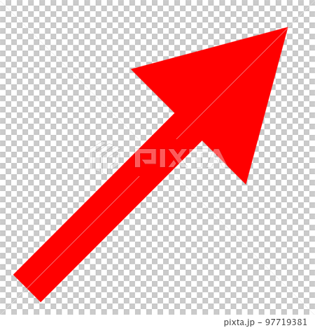 Arrow that rises to the right 97719381