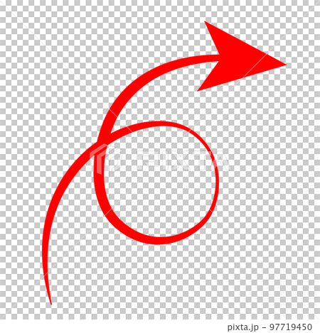 An arrow that rotates once 97719450