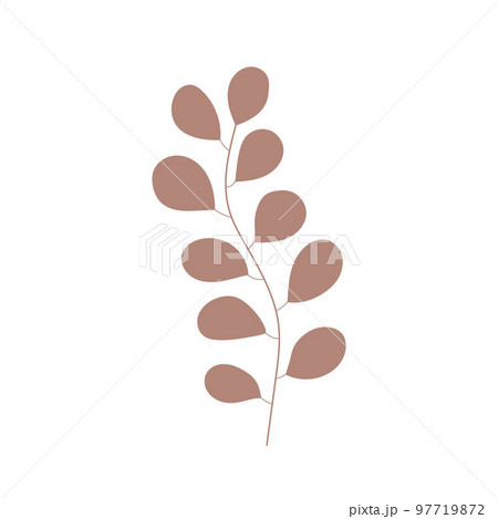 Herb hand drawn icon vector, tree branch. Simple plant leaves icon. Botanical doodle drawing. Botanical illustration for print, wedding card, invitation card, floral poster, sticker logo vector Herb hand drawn icon vector, tree branch. Simple plant leaves icon. Botanical doodle drawing. Botanical illustration for print, wedding card, invitation card, floral poster, sticker logo vector 97719872