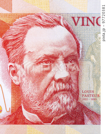 Louis Pasteur a portrait from money 97720381