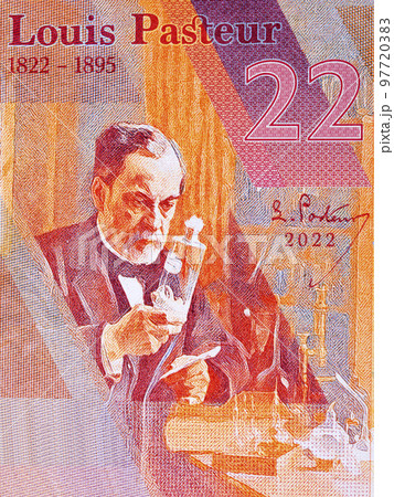 Louis Pasteur a portrait from money 97720383