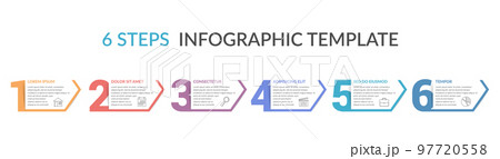 Six Steps Infographic Template 97720558