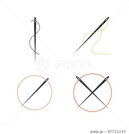 Thread needle illustration Thread needle illustration 97721235
