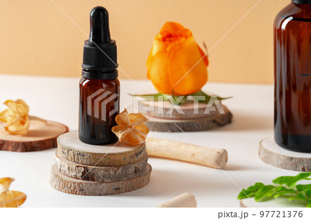 Eco friendly natural cosmetics concept, copy space Eco friendly natural cosmetics concept, copy space 97721376