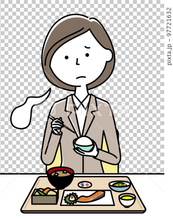 食慾不振的西裝的女人 97721632